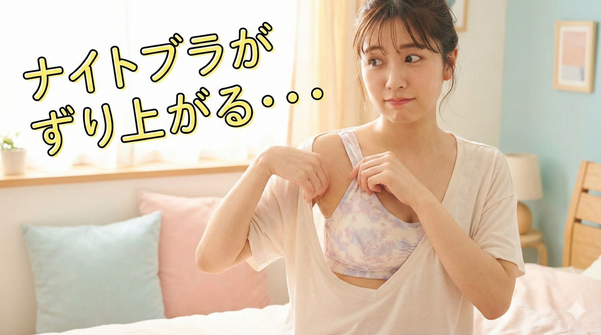 ナイトブラ　ずり上がる