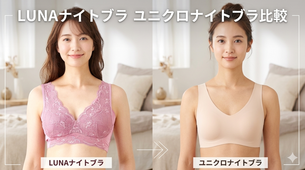 LUNAナイトブラ ユニクロナイトブラ 徹底比較